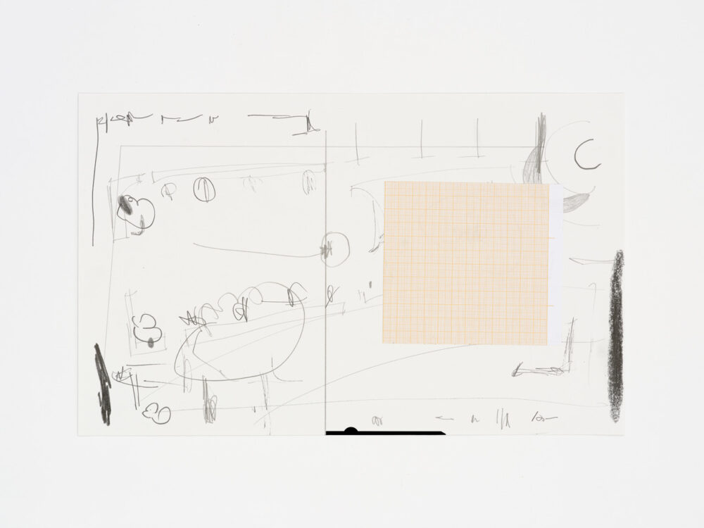 oT(Rosegarden,1962) No3,2025,Digitaldruck,Graphit und Collage auf Papier,25x40cm oT(Rosegarden,1962) No3,2025,Digitaldruck,Graphit und Collage auf Papier,25x40cm